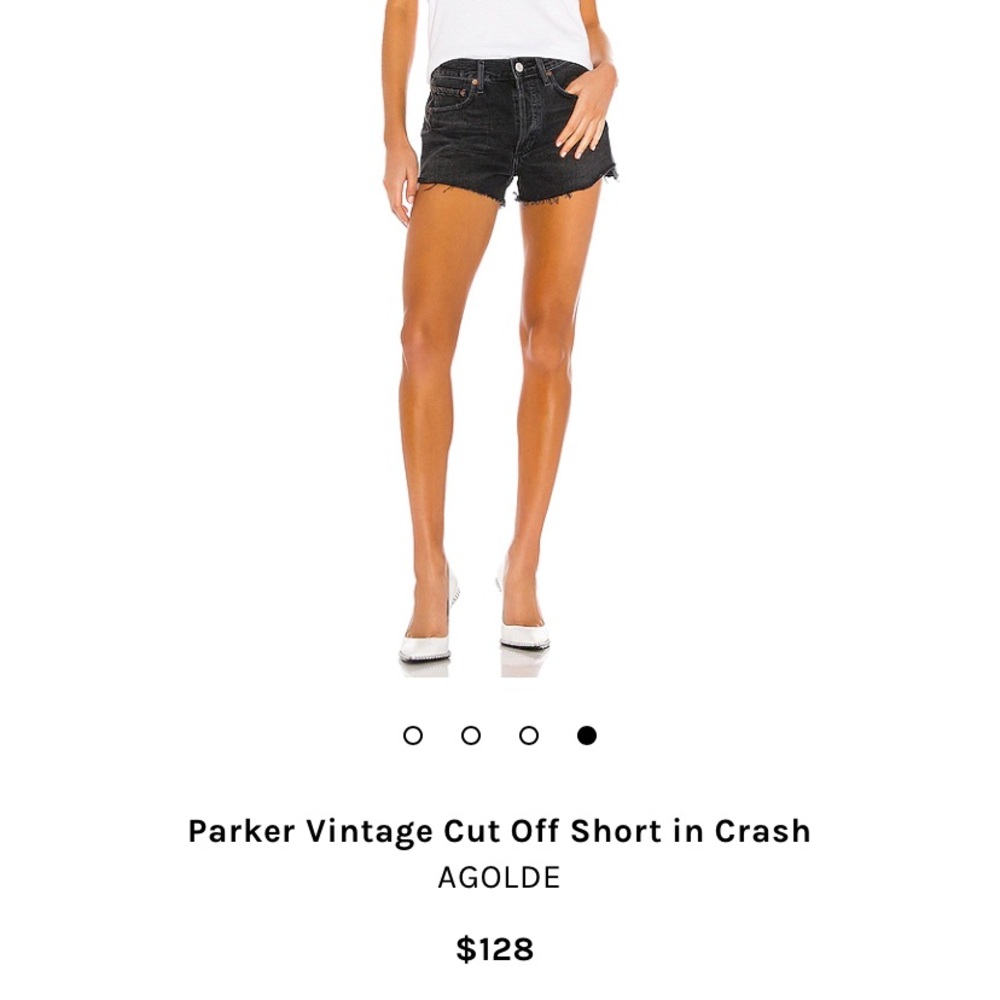 Agolde Parker Vintage Cut Off Shorts (color Crash)
